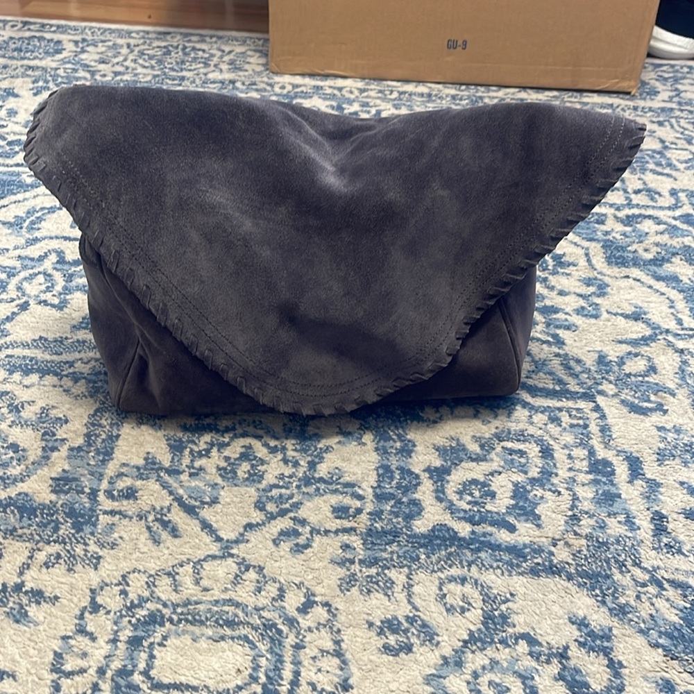 Sorial gray Suede slouch bag - Picture 3 of 14